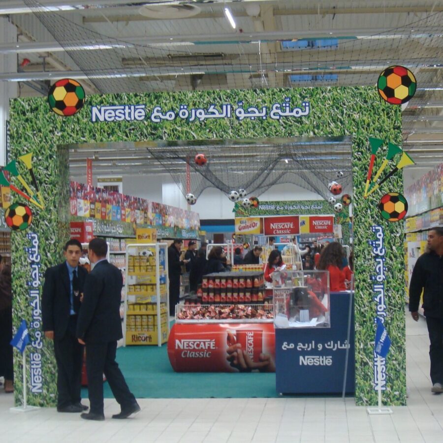 Présentoirs et évènements – Nestlé NESTRADE